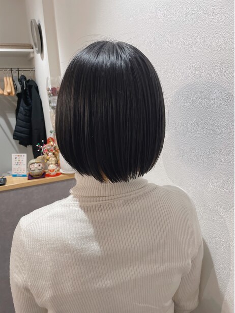 丸みのあるボブスタイルの作品