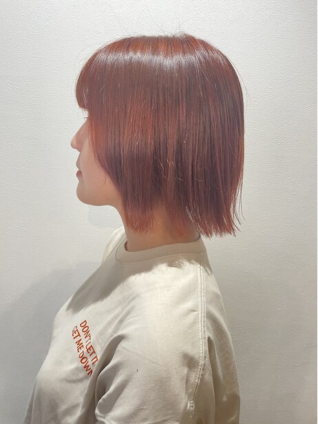 透明感カラーのヘアスタイル作品