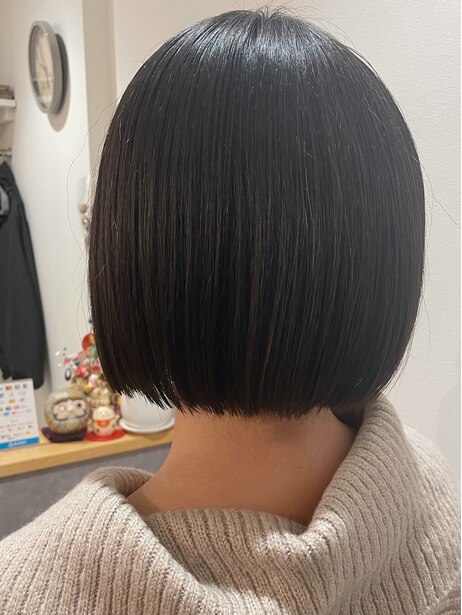 やわらかな質感のボブスタイル作品